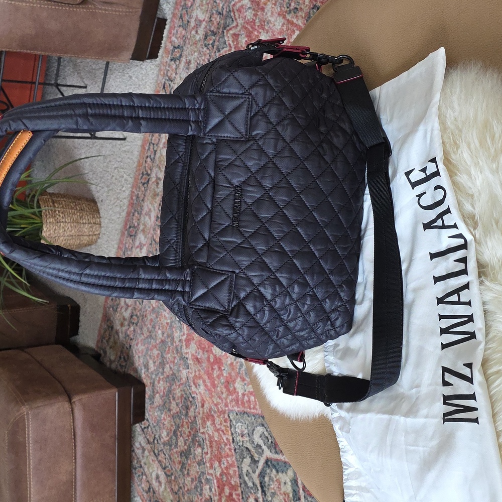 Gorgeous MZ Wallace Black Quilted Crossbody/Shoulder Bag 🖤🎁❤️ - Picture 15 of 16